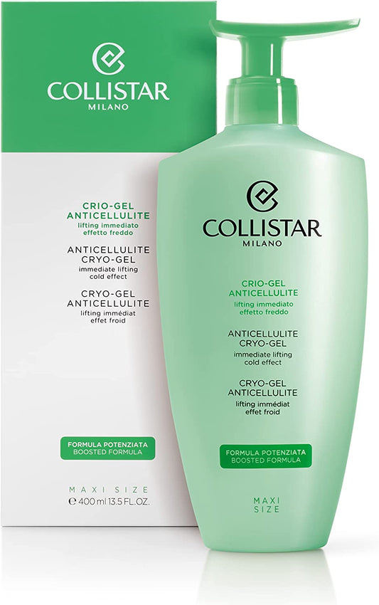 Collistar Crio-Gel Anticellulite, Crema Corpo Lifting Ad Effetto Freddo, Stimola Microcircolazione E Drenaggio Dei Liquidi, per Pelle a Buccia D'Arancia, Gambe Pesanti E Capillari Fragili, 400 Ml