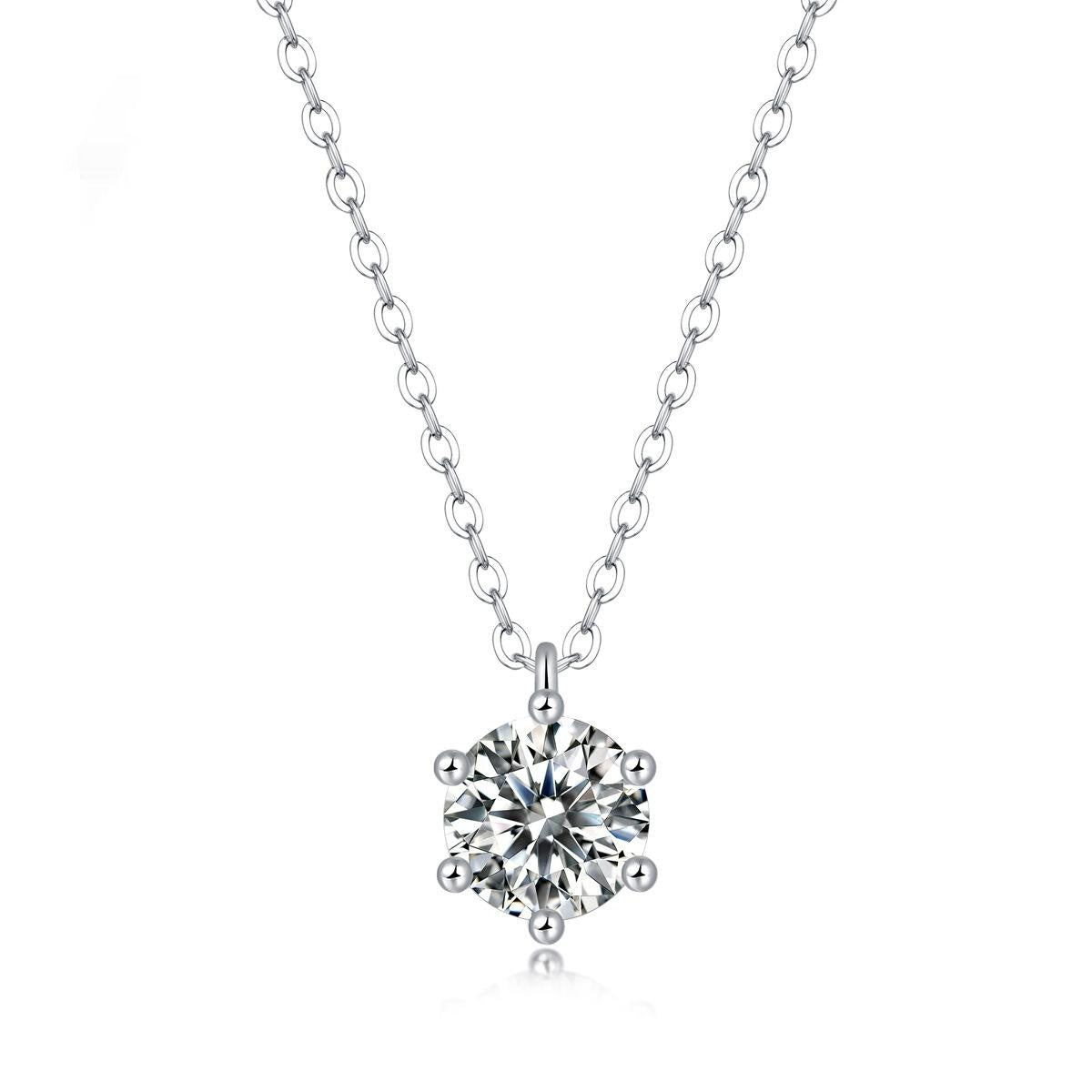 Simple Six Claw Pendant Collar Chain