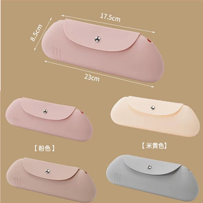 Cosmetic Bag Makeup Brush Storage Bag Portable Travel Wash Toiletries Organizer Silicone Waterproof Dirt-Resistant 2024 New