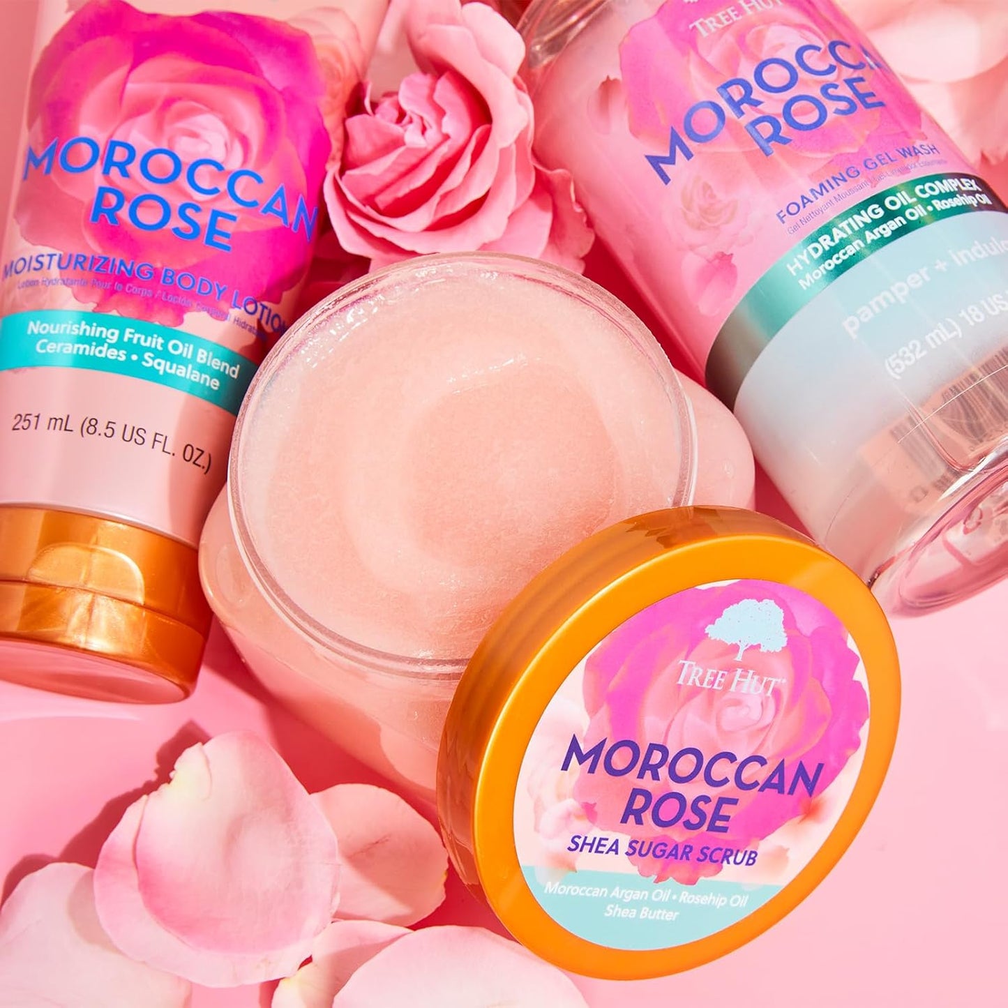 Exfoliante De Azúcar Rosa De Marruecos 510 Gr