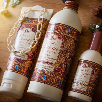 - Bagno Crema Byzantium, Bagnoschiuma Dalle Note Di Rosa Nera E Labdano, Deterge La Pelle E Dona Nutrizione E Idratazione, 500Ml