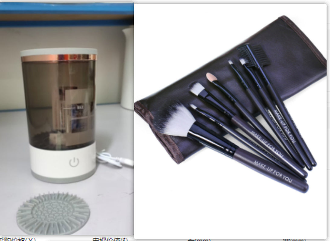 Women Eye Shadow Brush Cleaning Tool Portable Electric Makeup Brush Cleaner Machine with USB Charging Automatic Cosmetic Brush