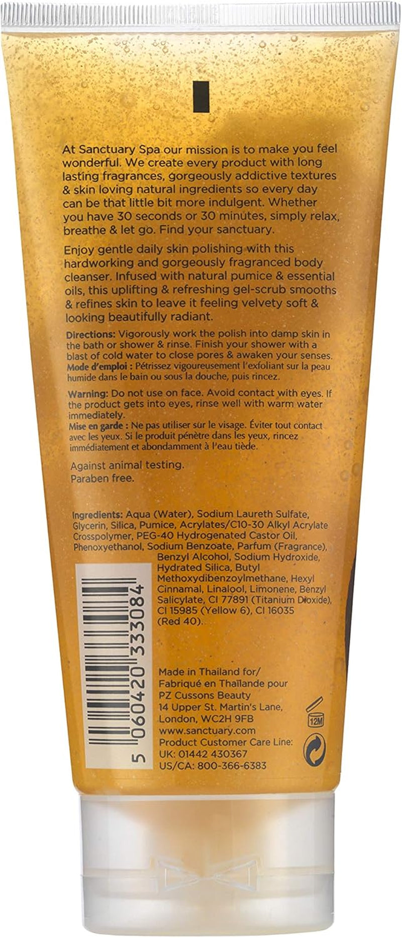 Spa Scrub Corpo Con Pomice Naturale E Oli Essenziali, Vegano E Senza Sperimentazione Su Animali, 200 Ml