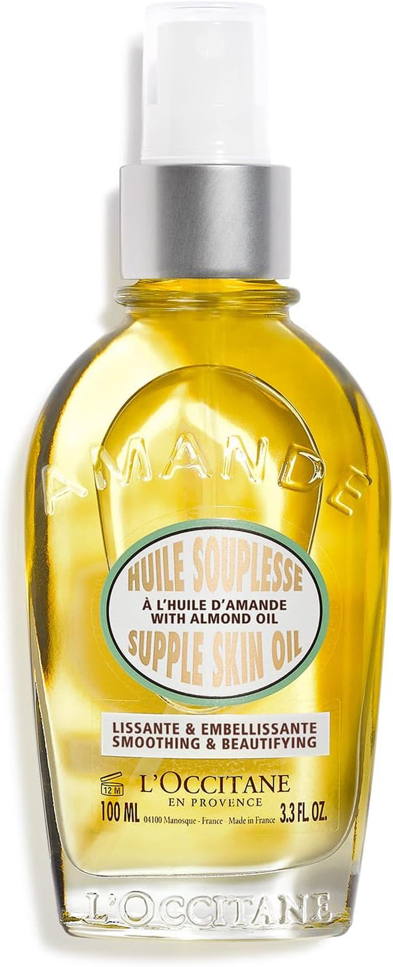 L'OCCITANE - Olio Elasticità Alla Mandorla - 100 Ml - Made in France