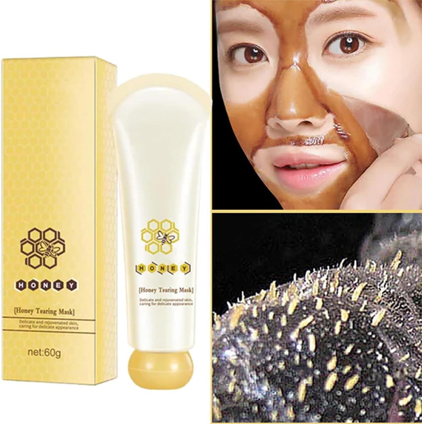 Glow Tulip Honey Tearing Mask, 60G Honey Tearing Mask Glow Tulip, Glow Tips Honey Tearing Mask, Honey Tearing Mask Tulip, Glow Tulip Honey Mask