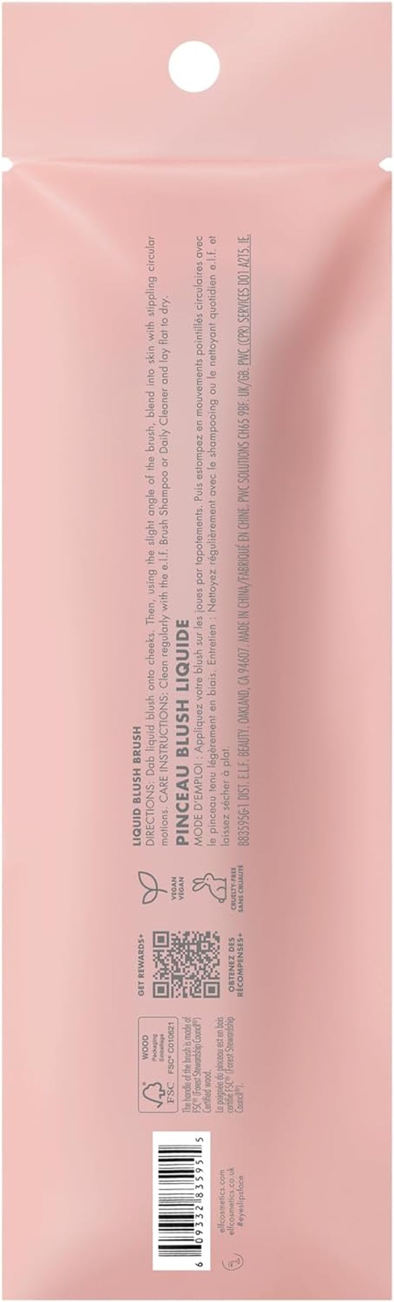 Camo Liquid Blush Brush, Pennello Da Blush Ad Angolo, Ideale per Applicare E Sfumare I Colori Sulle Guance, Setole Dense E Morbide, Prodotto Vegano E Non Testato Sugli Animali