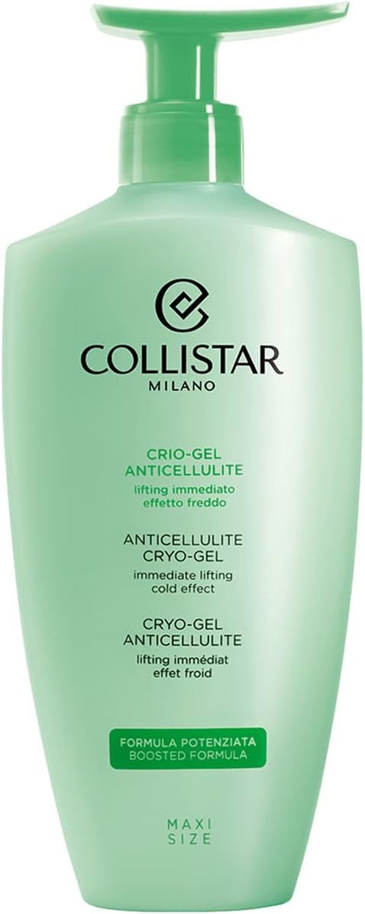 Collistar Crio-Gel Anticellulite, Crema Corpo Lifting Ad Effetto Freddo, Stimola Microcircolazione E Drenaggio Dei Liquidi, per Pelle a Buccia D'Arancia, Gambe Pesanti E Capillari Fragili, 400 Ml