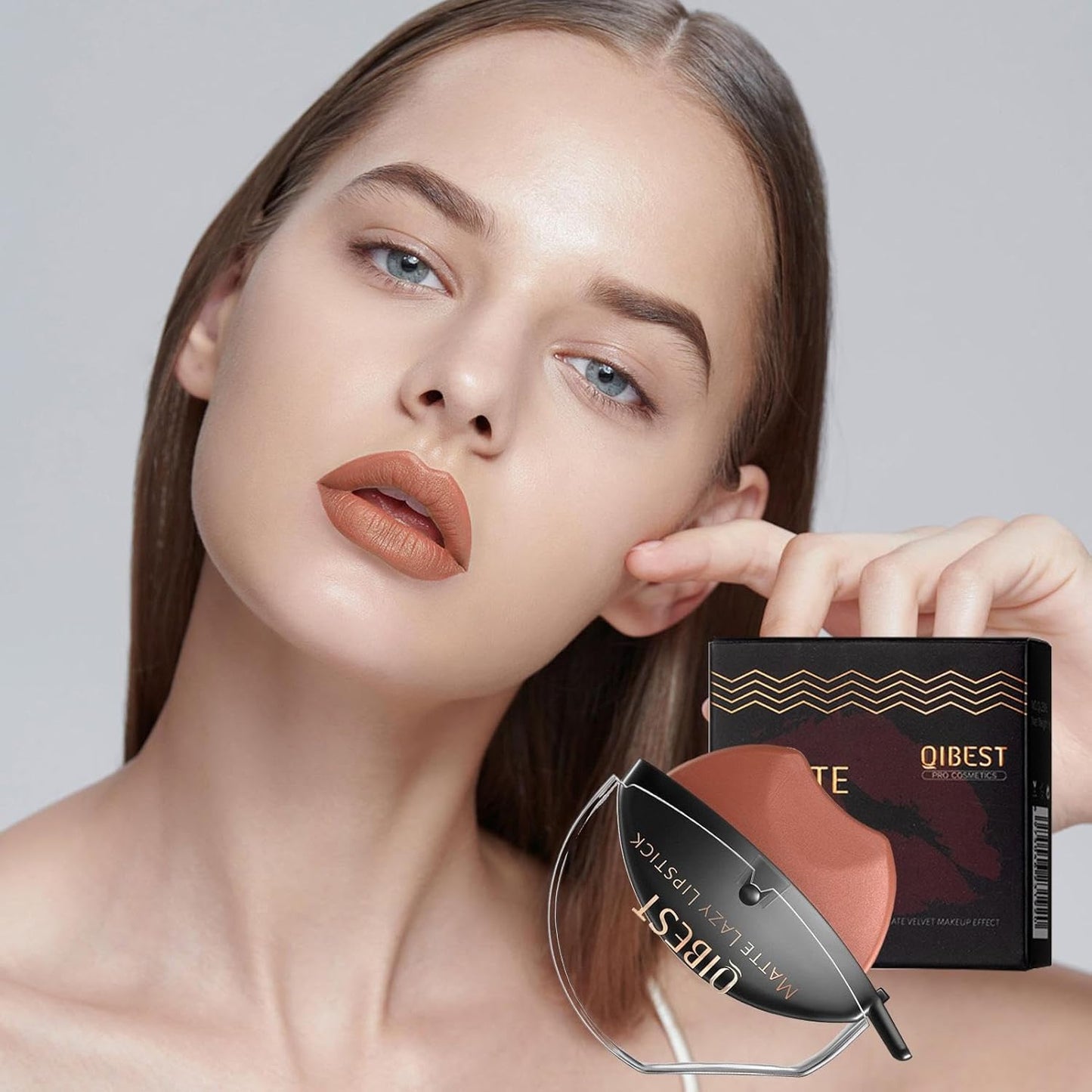 Lazy Velvet Matte Rossetto | Trucco Lazy Lip Makeup | Lazy Lip Makeup Lazy Quick Lipstick Makeup Impermeabile Antiaderente, Rossetto Altamente Pigmentato per