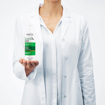 Vichy Dercos, Shampoo Trattamento Anti-Forfora, per Capelli Secchi, Allevia Senso Di Prurito, Forfora Visibile Ridotta, Arricchito Con Disolfuro Di Selenio, 390 Ml
