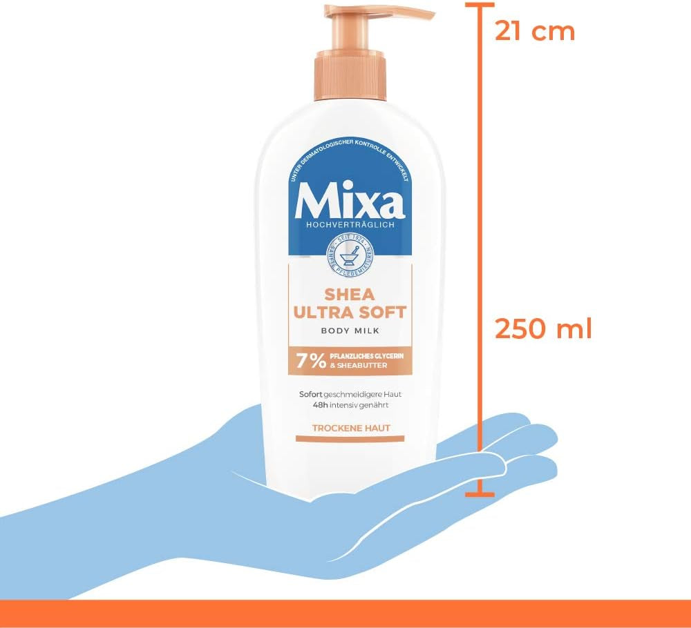 Latte Corpo Ultra Morbido Al Karité, Nutrimento Intensivo, Con Burro Di Karitè E Glicerina Vegetale, per Pelli Secche E Ruvide, 250 Ml