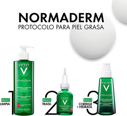 Phytosolution, Gel Detergente Purificante, per Pelli a Tendenza Acneica, Azione Anti-Imperfezioni, Pelle Levigata, Con Acido Salicilico, Bifidus Probiotico, Rame E Zinco, 400 Ml