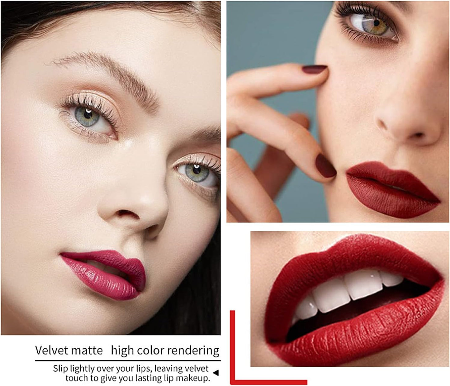 Rosso a Labbra Glossy La Baume Facile Da Porter Lipstick, Mat Lunga Tenue Waterproof, Labbro Hyper Pigmentés Regalo Donna