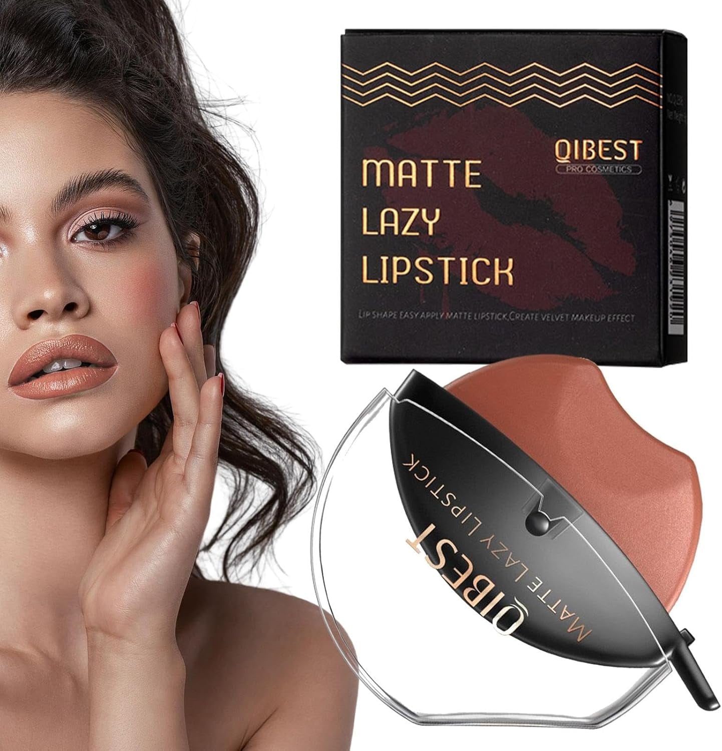 Lazy Velvet Matte Rossetto | Trucco Lazy Lip Makeup | Lazy Lip Makeup Lazy Quick Lipstick Makeup Impermeabile Antiaderente, Rossetto Altamente Pigmentato per